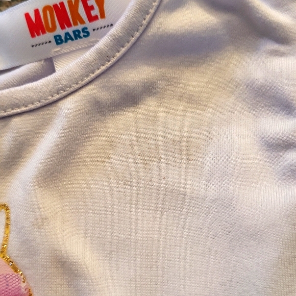 Unicorn dress with rainbow sheer bottom - Picture 5 of 6